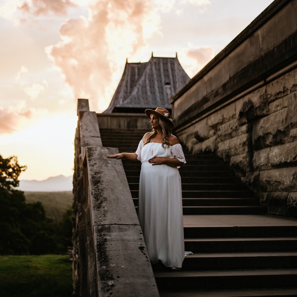 Pink Blush Solid Off Shoulder Maternity Gown. - image 5